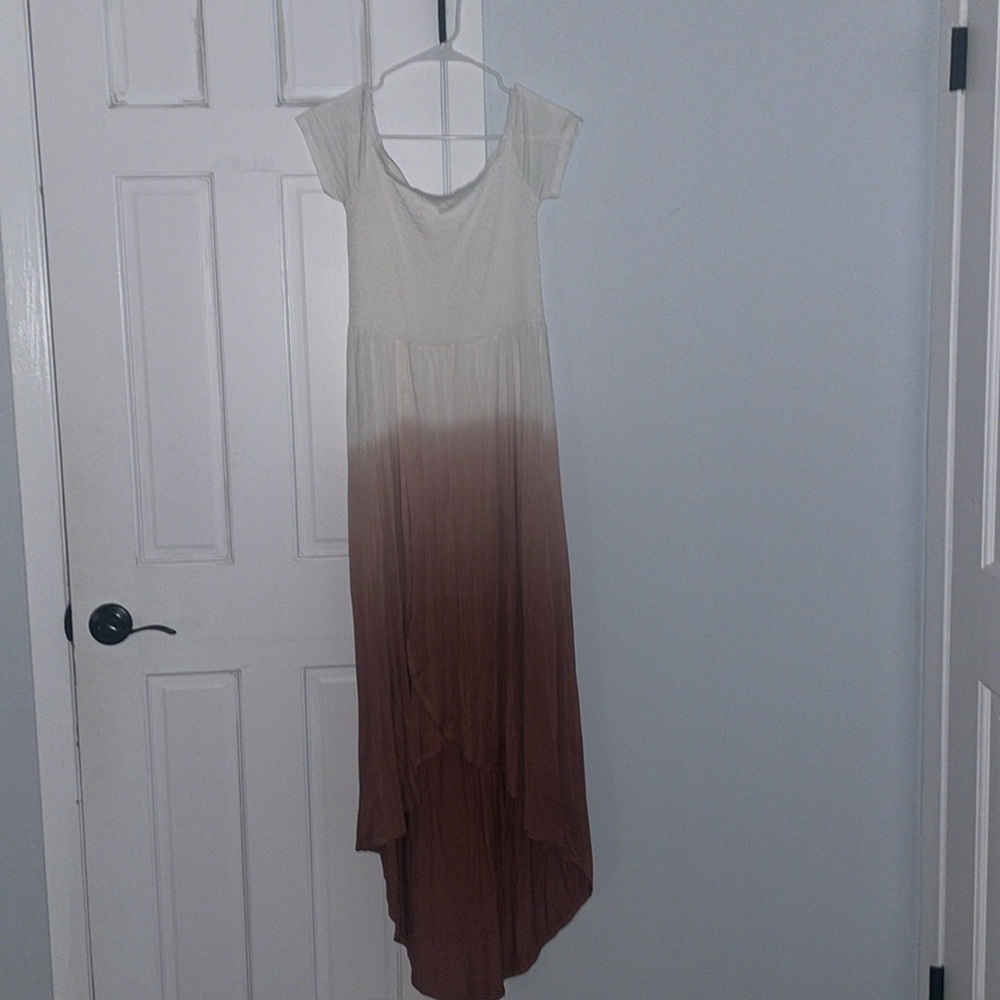 Venus High Low off the Shoulder Dress